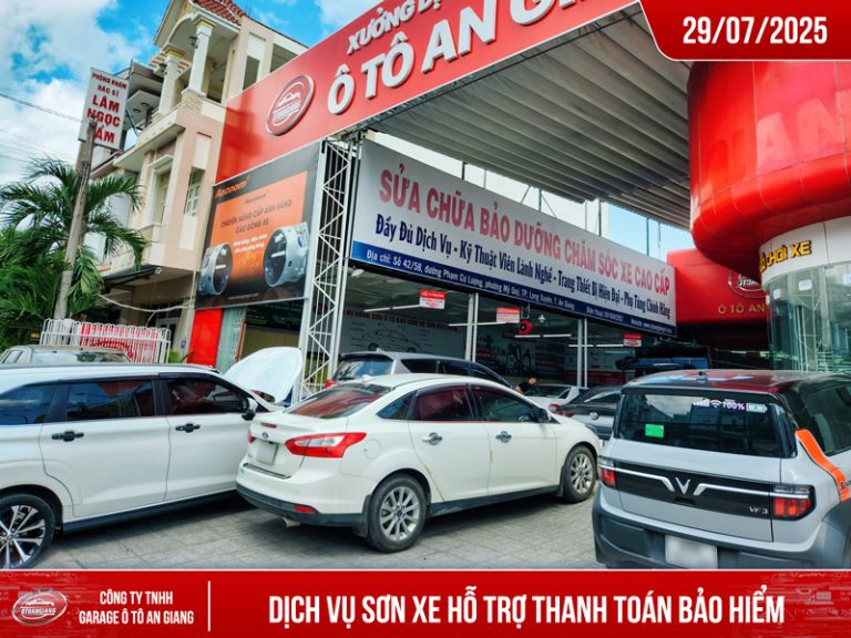 Sơn Xe Ô Tô & Thanh Toán Bảo Hiểm Vật Chất Xe: Giải Pháp Toàn Diện Từ Garage Ô Tô An Giang