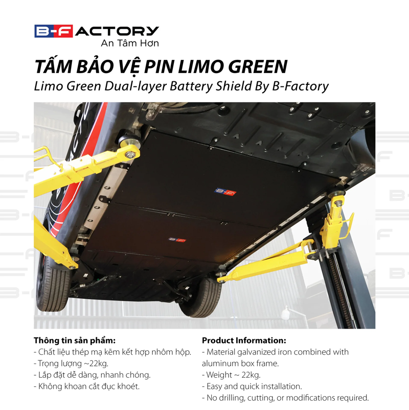 Tấm bảo vệ pin 2 lớp xe Vinfast của B-Factory - Ảnh 3